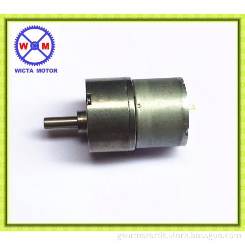 Metal shaft D-CUT 37mm diameter reversible high torque 24vdc gear motor
